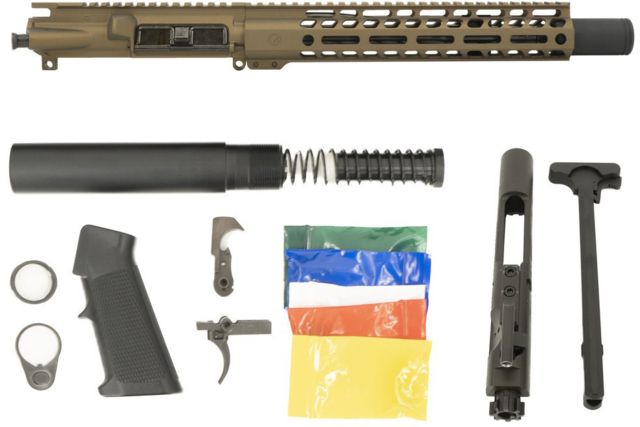 Ghost Firearms Upper Receiver Pistol Lower Parts Kit .300 Blackout 10.5in Pistol Light HBAR Barrel 1-8 Twist 11in M-LOK Free Float Hand Guard Flash - Ghost Firearms