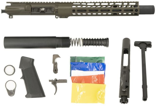 Ghost Firearms Upper Receiver Pistol Lower Parts Kit .300 Blackout 10.5in Pistol Light HBAR Barrel 1-8 Twist 11in M-LOK Free Float Hand Guard Flash - Ghost Firearms