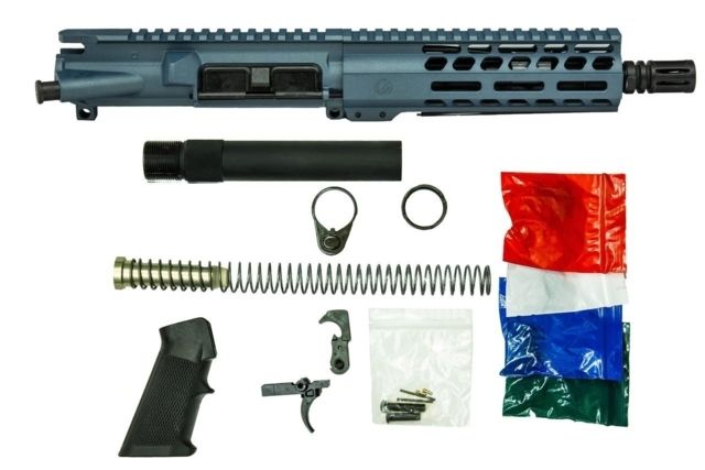 Ghost Firearms Upper Receiver Pistol Lower Parts Kit .300 Blackout 7.5in Pistol Moly Barrel 1-8 Twist 7in M-LOK Free Float Hand Guard A2 Flash Hider - Ghost Firearms
