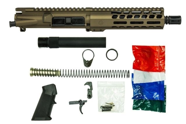 Ghost Firearms Upper Receiver Pistol Lower Parts Kit .300 Blackout 7.5in Pistol Moly Barrel 1-8 Twist 7in M-LOK Free Float Hand Guard A2 Flash Hider - Ghost Firearms