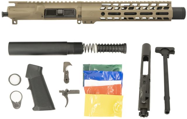 Ghost Firearms Upper Receiver Pistol Lower Parts Kit .300 Blackout 7.5in Pistol 4150 Light HBAR Barrel 1-8 Twist 9in M-LOK Free Float Hand Guard Flash - Ghost Firearms