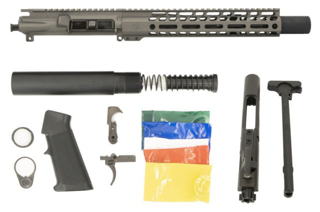 Ghost Firearms Upper Receiver Pistol Lower Parts Kit 5.56mm 10.5in Carbine 4150 M4 Barrel 1-7 Twist 11in M-LOK Free Float Hand Guard Flash Can - Ghost Firearms