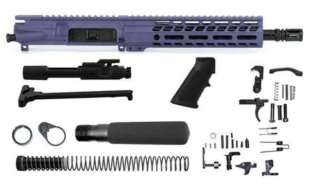 Ghost Firearms Upper Receiver Pistol Lower Parts Kit 5.56mm/.223 10.5in Carbine Moly Barrel 1-7 Twist 9in M-LOK Free Float Hand Guard A2 Flash Hider - Ghost Firearms