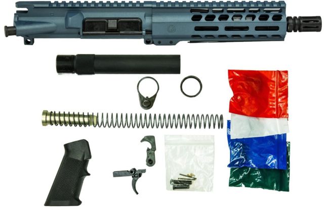 Ghost Firearms Upper Receiver Pistol Lower Parts Kit 5.56mm 7.5in Pistol 4150 Moly Steel Barrel 1-7 Twist 7in M-LOK Free Float Hand Guard A2 Flash - Ghost Firearms