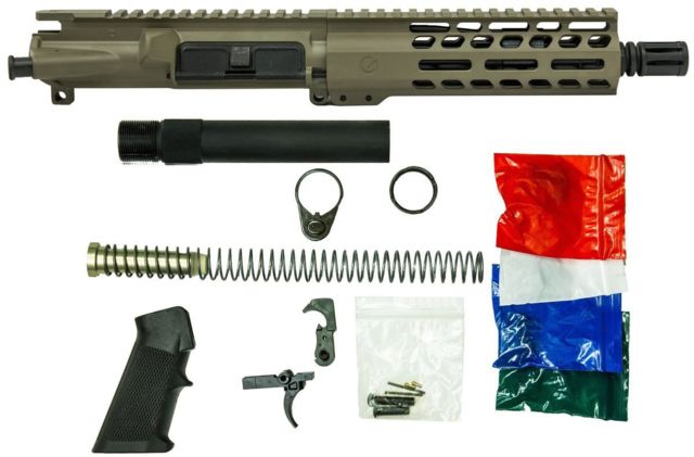 Ghost Firearms Upper Receiver Pistol Lower Parts Kit 5.56mm 7.5in Pistol 4150 Chrome Moly Steel Barrel 1-7 Twist 7in M-LOK Free Float Hand Guard A2 - Ghost Firearms