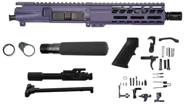 Ghost Firearms Upper Receiver Pistol Lower Parts Kit 5.56mm 7.5in Pistol 4150 Moly Steel Barrel 1-7 Twist 7in M-LOK Free Float Hand Guard A2 Flash - Ghost Firearms