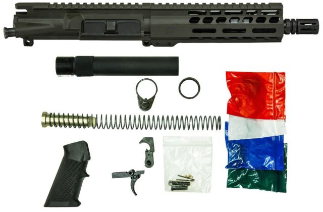Ghost Firearms Upper Receiver Pistol Lower Parts Kit 5.56mm 7.5in Pistol 4150 Chrome Moly Steel Barrel 1-7 Twist 7in M-LOK Free Float Hand Guard A2 - Ghost Firearms