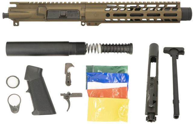 Ghost Firearms Complete Upper Receiver Pistol Lower Parts Kit 5.56mm 7.5in Pistol Length 4150 M4 Barrel 1-7 Twist 9in M-LOK Free Float Hand Guard - Ghost Firearms