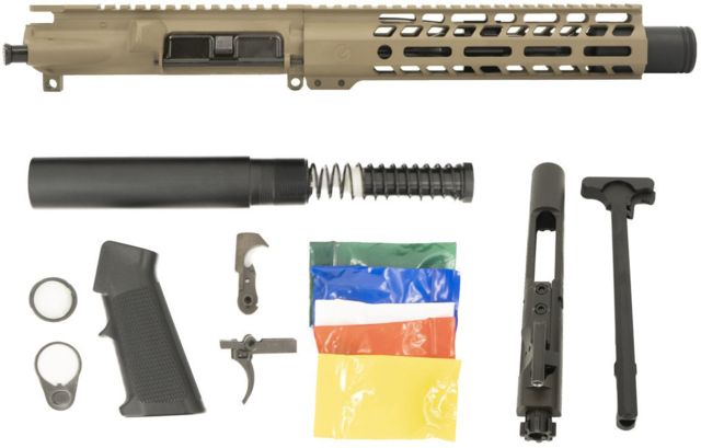 Ghost Firearms Complete Upper Receiver Pistol Lower Parts Kit 5.56mm 7.5in Pistol 4150 M4 Barrel 1-7 Twist 9in M-LOK Free Float Hand Guard Flash Can - Ghost Firearms