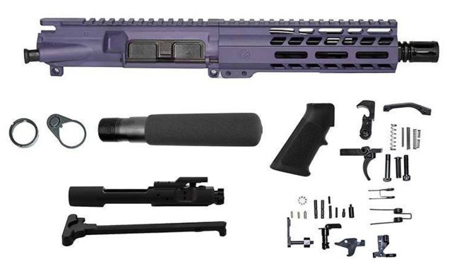 Ghost Firearms Complete Upper Receiver Pistol Lower Parts Kit 9mm 7.5in Pistol 4150 Chrome Moly Steel Barrel 1-10 Twist 7in M-LOK Rail A2 Flash Hider - Ghost Firearms