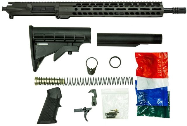 Ghost Firearms Upper Receiver Rifle Lower Parts Kit .300 Blackout 16in Pistol 4150 Moly Steel Barrel 1-8 Twist 14in M-LOK Free Float Hand Guard A2 - Ghost Firearms