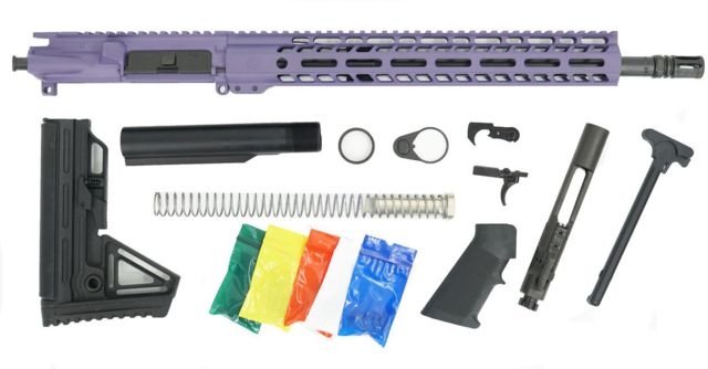 Ghost Firearms Upper Receiver Rifle Lower Parts Kit 9mm 9x19 Para 16in Carbine Light HBAR Barrel 1-10 Twist 14in M-LOK Free Float Hand Guard A2 Muzzle - Ghost Firearms