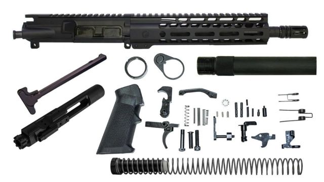EDEMO Ghost Firearms Vital Upper Receiver Pistol Lower Parts Kit 5.56mm 10.5in Carbine 4150 M4 Barrel 1-7 Twist 9in M-LOK Free Float Hand Guard A2 - Ghost Firearms