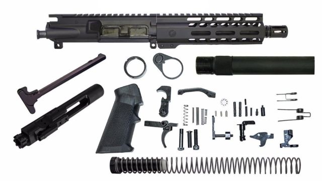 Ghost Firearms Vital Upper Receiver Pistol Lower Parts Kit 5.56mm 7.5in Pistol 4150 M4 Barrel 1-7 Twist 7in M-LOK Free Float Hand Guard A2 Birdcage - Ghost Firearms