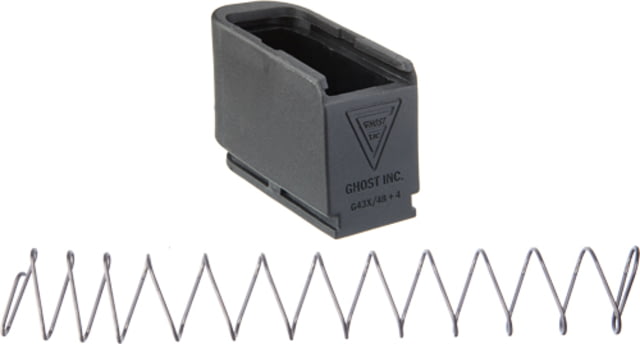 Ghost Inc Moab Mag Extension for Glock 43X48 Plus 4 Round Black - Ghost Inc
