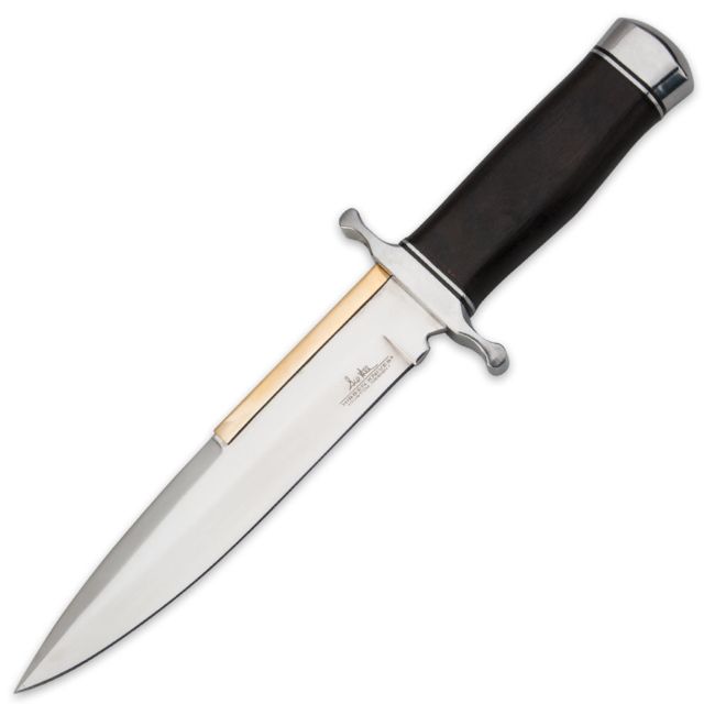 Gil Hibben Old West Fixed Blade Boot Knife6.5in High-Polished Steel BladeHardwood Handle - Gil Hibben