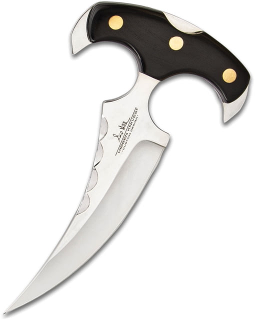 Gil Hibben Push Dagger Knife 5.63" satin finish 5Cr13MoV stainless upswept blad Black pakkawood handle - Gil Hibben