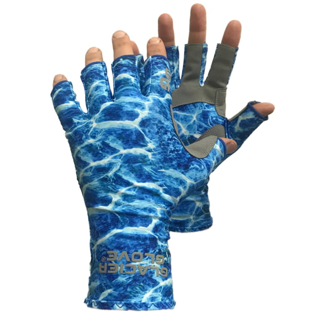 Glacier Glove Islamorada Sun Gl Blue Camo L 079BC - Glacier Glove
