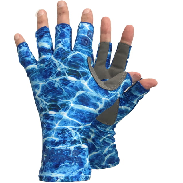 Glacier Glove Islamorada Sun Gl Blue Camo Xl 079BC XL - Glacier Glove