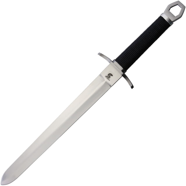 Gladius Agincourt Mini Sword 9.25" satin finish unsharpened stainless blade Black cord wrapped handle - Gladius