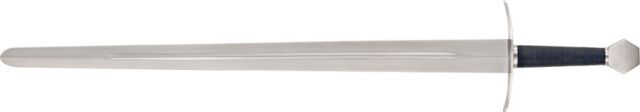 Gladius Agincourt Sword 27.25in Unsharpened Carbon Steel Black Cord Wrapped Handle - Gladius