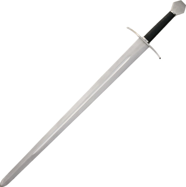 Gladius Agincourt w/Leather Scabbard 27.25" unsharpened carbon steel blade Black cord wrapped handle - Gladius