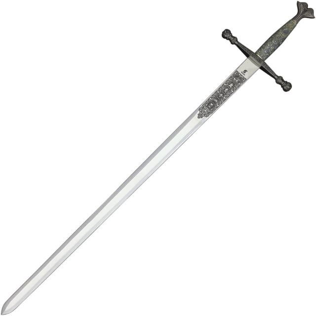 Gladius Charles V Sword 40.5in Overall 32.25in Satin Stainless Blade Metal Alloy Handle - Gladius
