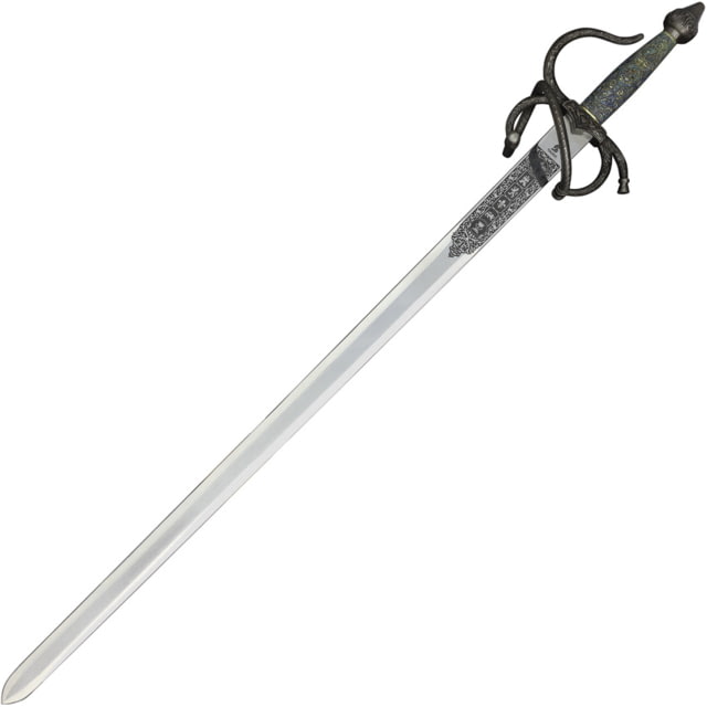 Gladius Colada Cid Sword 40.25in Overall 32in Satin Stainless Blade Metal Alloy Handle - Gladius