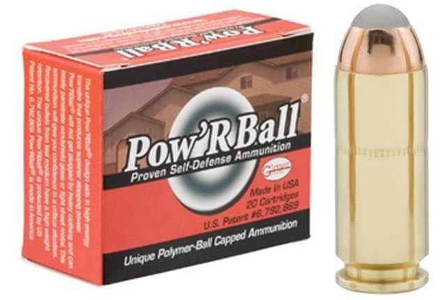 ser PowRBall Handgun Ammunition 10mm Auto 135 Gr JHP 1400 Fps 20/box Ammo