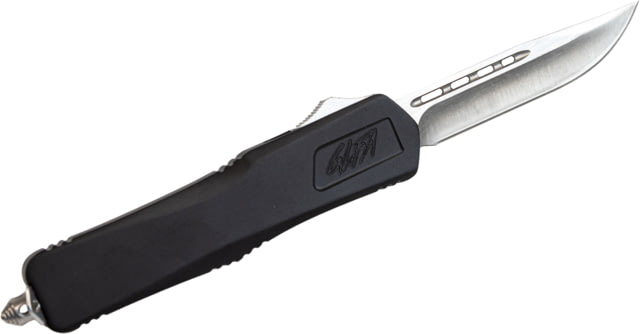 GLFA Smooth Spring Assisted OTF Knife Smooth Blade Black 7" GL-KSM-SMT BLK - Glfa