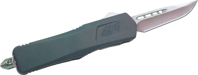 GLFA Smooth Spring Assisted OTF Knife Smooth Blade Blue Titanium 8" GL-KMD-SMT BLU - Glfa