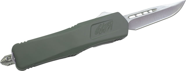 GLFA Smooth Spring Assisted OTF Knife Smooth Blade Charcoal Green 7" GL-KSM-SMT CHG - Glfa