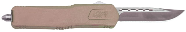 GLFA Smooth Spring Assisted OTF Knife Smooth Blade Flat Dark Earth 8" GL-KMD-SMT FDE - Glfa
