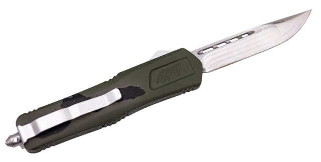GLFA Smooth Spring Assisted OTF Knife Smooth Blade Green and Black 8" GL-KMD-SMT P-GRN - Glfa