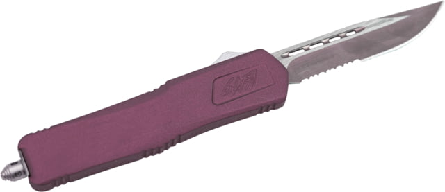 GLFA Spring Assisted OTF Knife Serrated Blade Black Cherry 8" GL-KMD-SRT CHY - Glfa