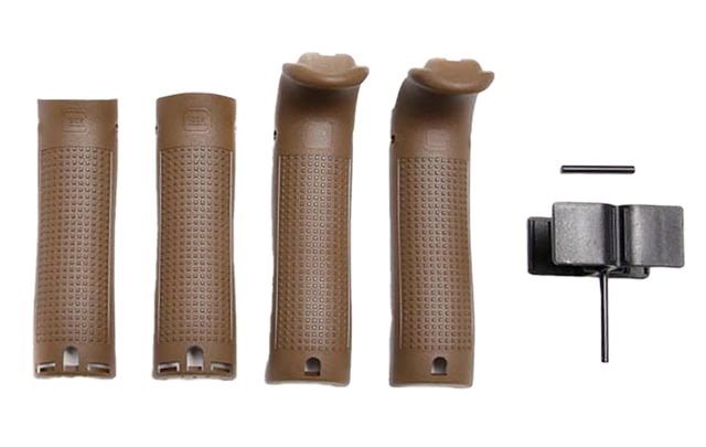 Glock Backstrap/Beavertail Set Compatible w/ Glock 17/22/34/35 Dark Earth Polymer