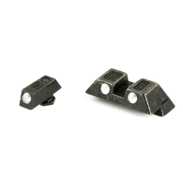 USED Glock G17/19/22/23/26/27/33/34/35/37/38/39 6.5MM Green Dot Steel Night Sight Set Green 6.5mm  EDEMO1 Used Condition Good - Glock