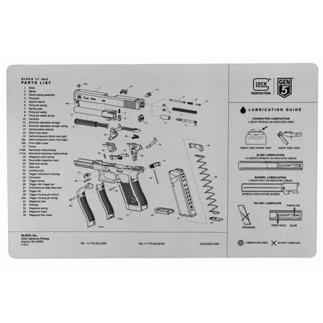 GLOCK OEM Bench Mat Gen 5 Black - Glock