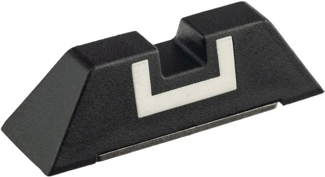 Glock Rear Sight Polymer 6.5mm White Outline Square Polymer Fixed Black - Glock