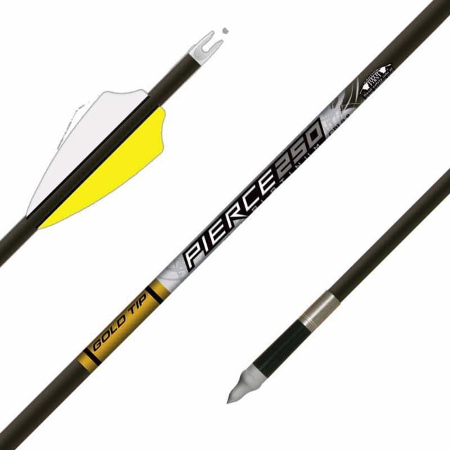 Gold Tip Kinetic Pierce Platinum Arrows 340 2.1 in. Fusion X II Vanes 6 Pack