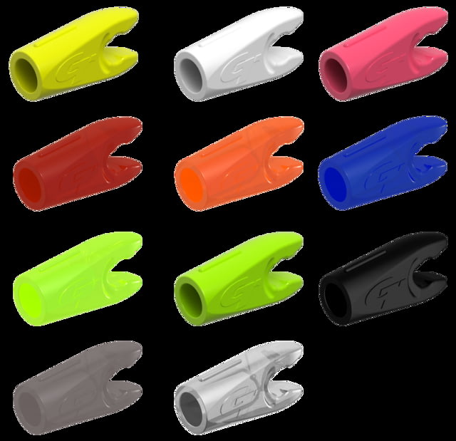 Gold Tip Pin Arrow Nock Mini HD 100 pack Solid Green Solid Green