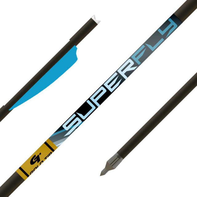 Gold Tip Superfly Crossbow Bolts 350fps 72 Ct Black/Blue - Gold Tip