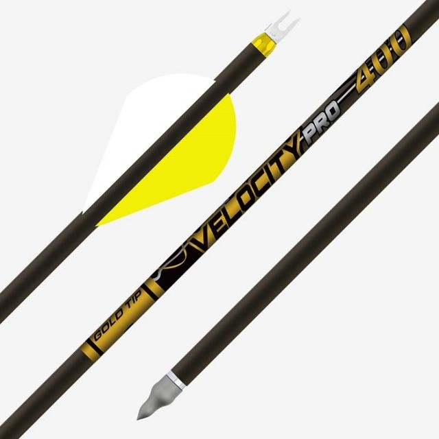 Gold Tip Velocity PRO 400 2.75 inch 4 Fletch Vanes 1dz