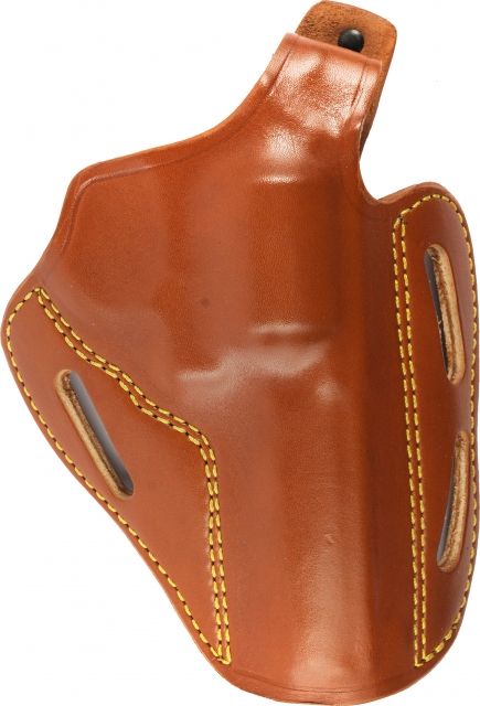 Gould & Goodrich Three Slot Pancake Concealment OWB Belt Holster Ruger 4in BBL & Similar Right Hand Chestnut Brown