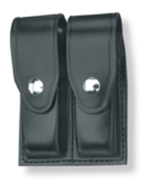 Gould & Goodrich Double Magazine Case w/Snap Closure Standard Snap - 1911 Single Stack Black