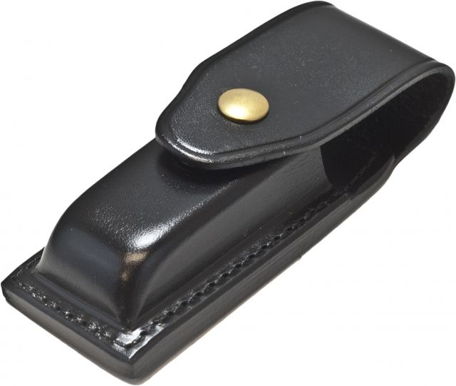 Gould & Goodrich Leather Single Magazine Case Brass Snap - Beretta 92/96 Black - Gould & Goodrich