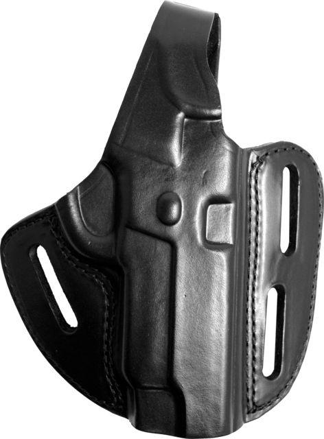 Gould & Goodrich Three Slot Pancake Concealment OWB Belt Holster S&W 1086 & Similar Right Hand Black - Gould & Goodrich