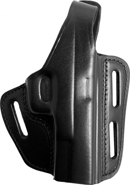Gould & Goodrich Three Slot Pancake Concealment OWB Belt Holster S&W M&P 9mm/.40/.357 Right Hand Black