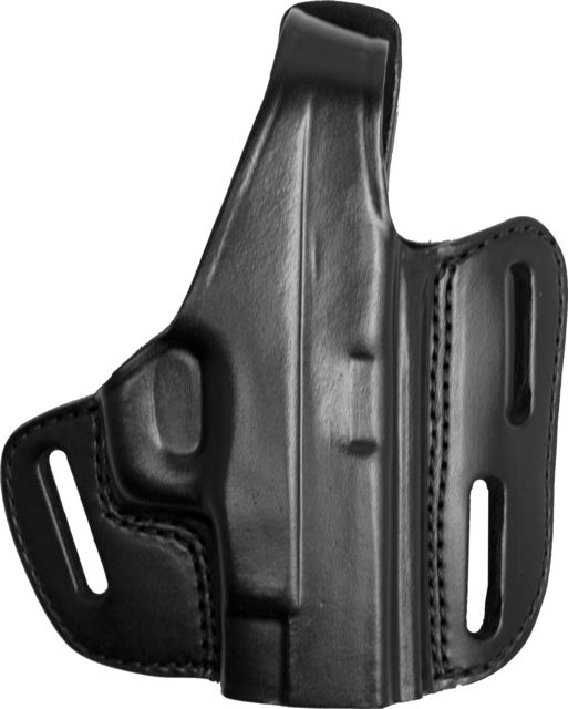 Gould & Goodrich Three Slot Pancake Concealment OWB Belt Holster S&W M&P 357 Compact Right Hand Black - Gould & Goodrich