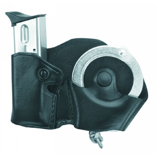 Gould & Goodrich Cuff/Mag Case w/Belt Loops Colt 9mm/.40 Right Hand Black - Gould & Goodrich